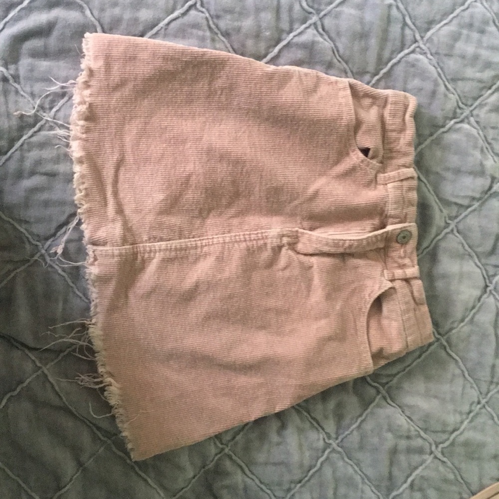 Light pink Corduroy brandy skirt